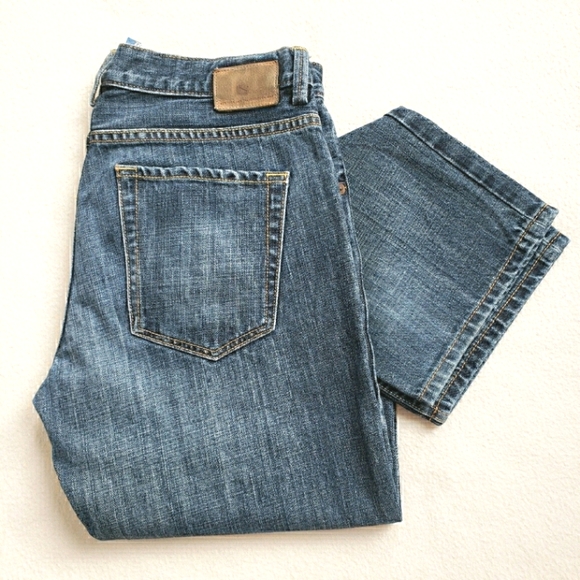 Men's Slim Straight 100% Cotton Blue Jeans - Picture 1 of 11